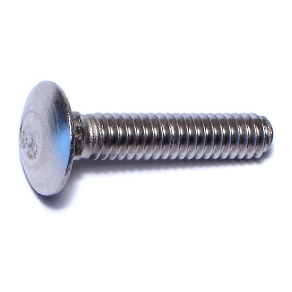 Midwest Fastener Carriage Bolt, Square Neck, 20 (Coarse), 1-1/4 in L, 18-8 Stainless Steel, 50 PK 50588 - main